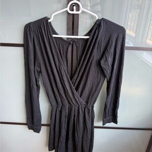 Topshop Black Wrap Dress